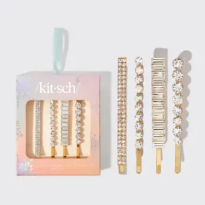 Ensemble de 4 épingles à cheveux en strass